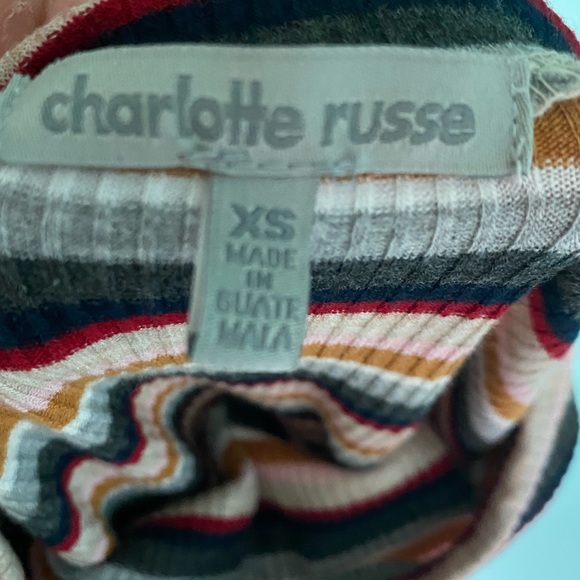 Striped Charlotte Russe Bodysuit - Picture 2 of 2